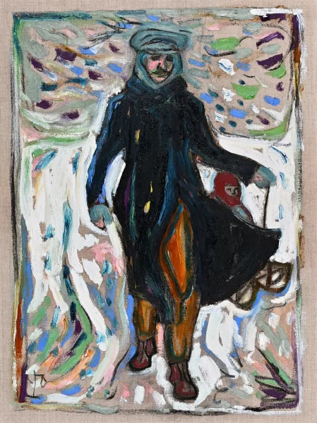 Billy Childish — Sledgers study, 2010