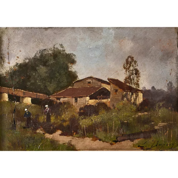 Eugène Galien — Tenuta con contadine