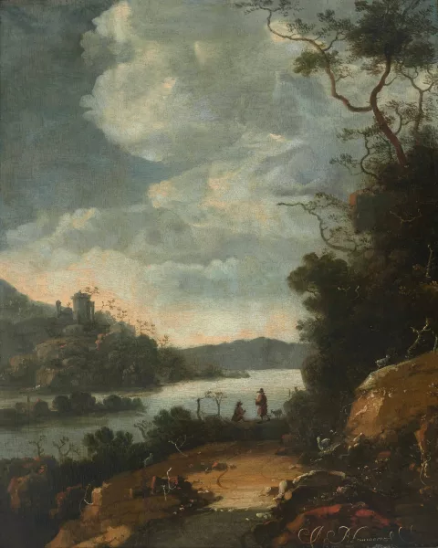 Abraham Blommaert — Flusslandschaft