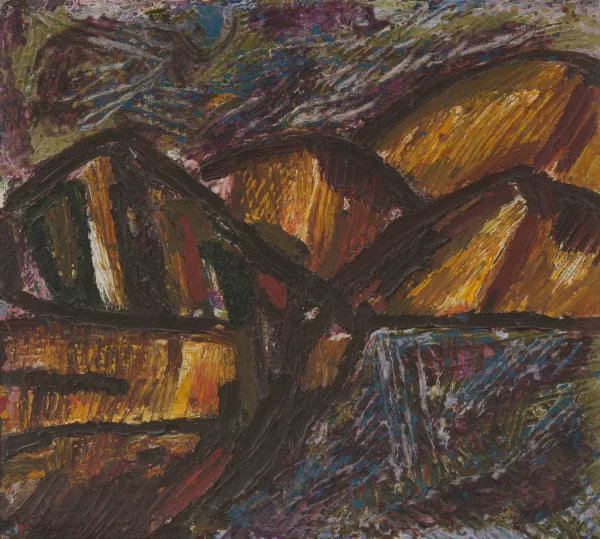 Genko Genkow — Landschaft in Braun