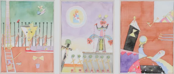 Blalla W. Hallmann — 3 feuilles : L’entonnoir de Nuremberg – 41 ans après ; Dans le Salzkammergut ; La mort carrelée dans la salle de bains, 1989