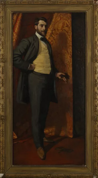 Nestor Cambier — Nestor Cambier (1879-1957), \Autoportrait\, huile