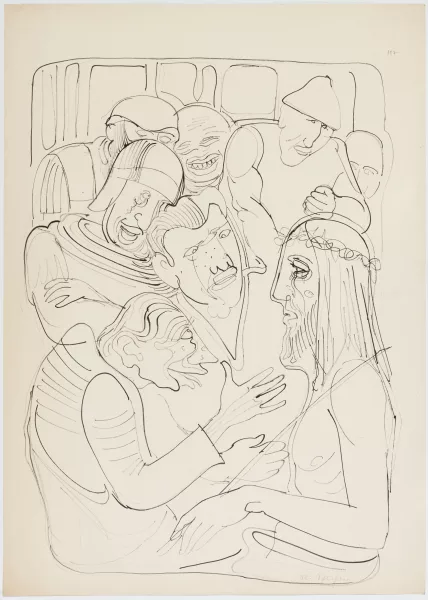 Rudolf Schlichter — Christ moqué