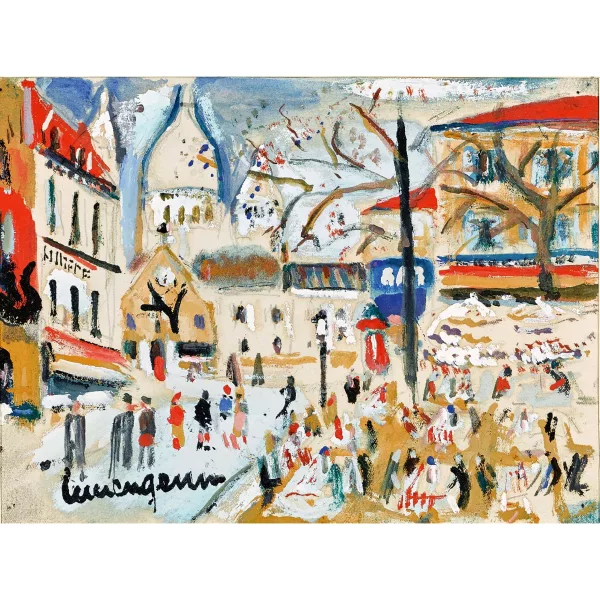 Lucien Génin — Place du Tertre a Parigi.