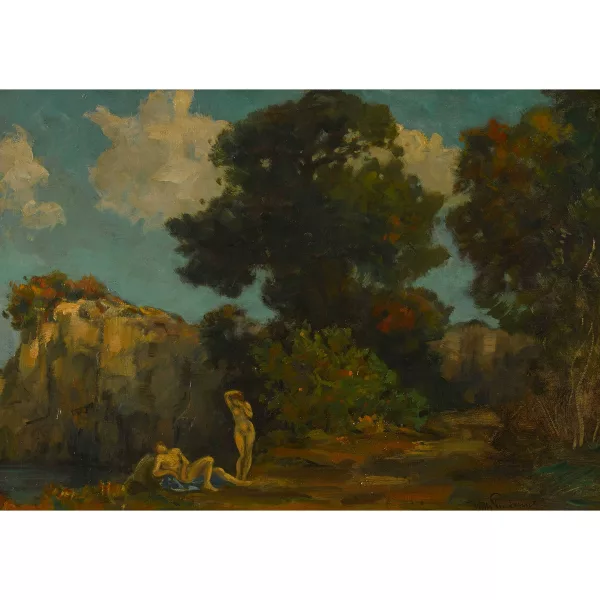 Willy Preetorius — "Romantische Landschaft".