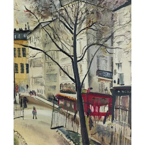 Eugène-Nestor de Kermadec — Stadtpartie in Paris mit kleinem Park