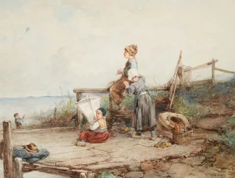 Mari ten Kate — Drachensteigen am Meer