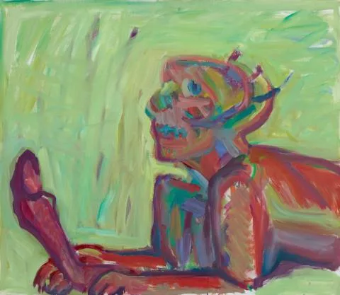 Maria Lassnig — La mort est un sphinx