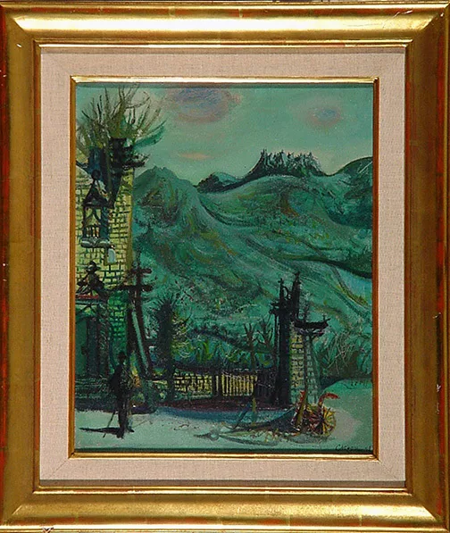 Jean Carzou — Paysage fantastique, 1948