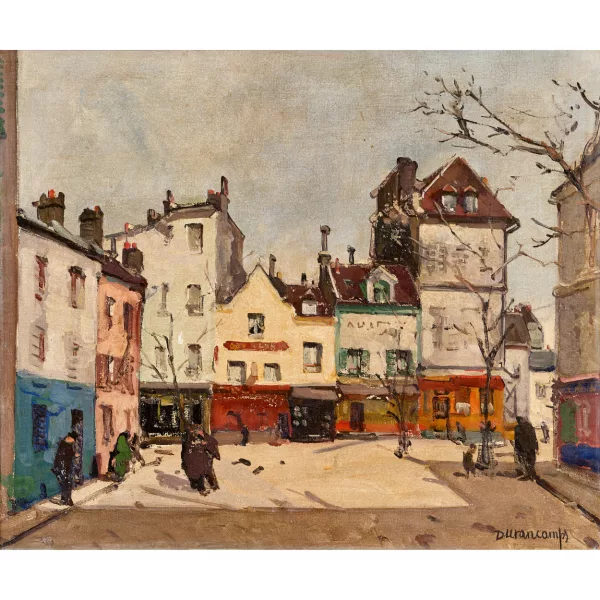 Rafael Durancamps i Folguera — Strassenpartie in Frankreich.