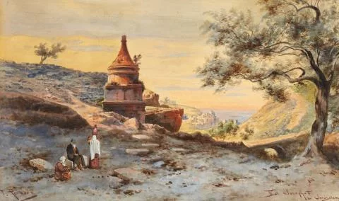 Friedrich Perlberg — Das Grab des Absalom im Tal von Jasapha bei Jerusalem