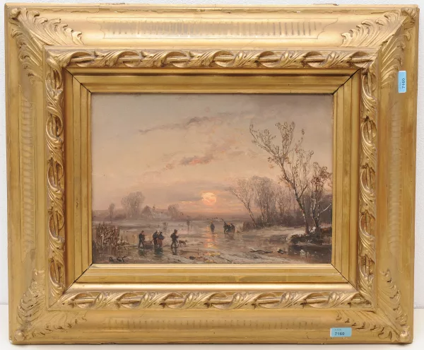 Adolf von Stademann — Winterlandschaft im Abendlicht