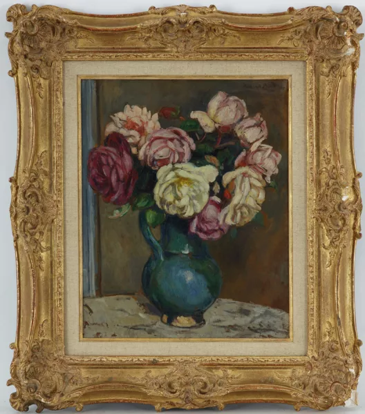 Albert André — Albert André (1869-1954), \\Bouquet de roses\\,
