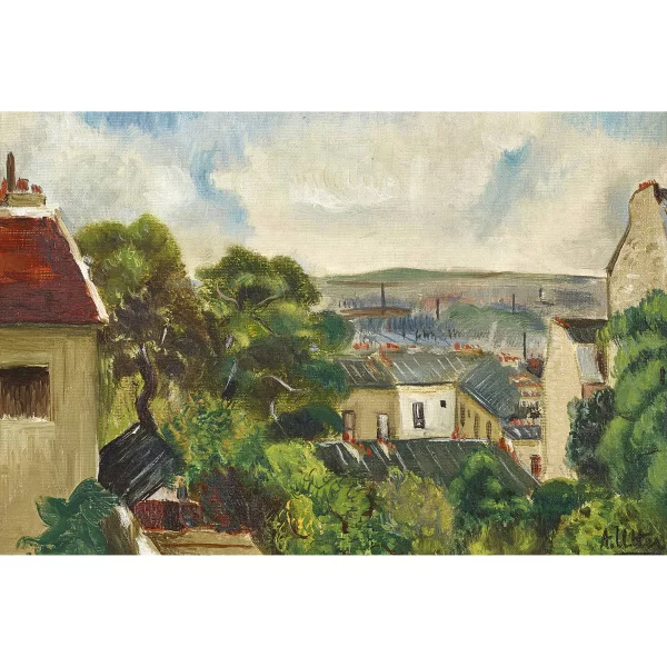 André Utter — "Vue de Montmartre sur St. Denis".