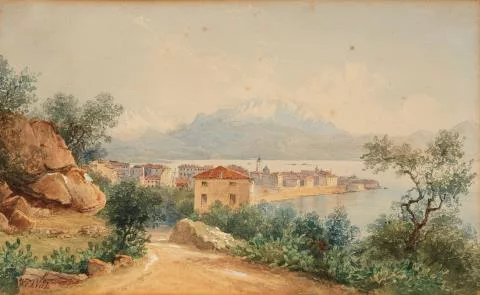 Charles William Meredith van de Velde — Blick auf Riva del Garda