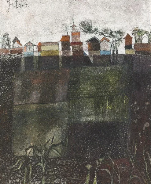 Franco Gentilini — "Paesaggio di Kyoto".