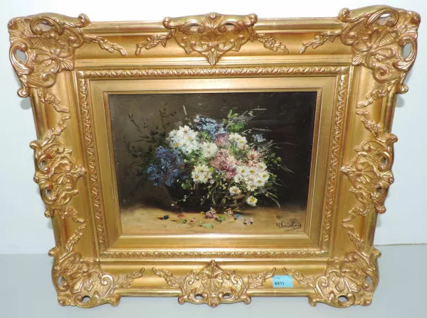 Eugène Henri Cauchois — Stilleben mit Sommerblumen