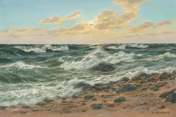 Patrick von Kalckreuth — Abendsonne über dem Meer