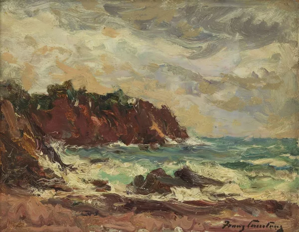 Franz Courtens — Les rochers rouges au Tayas