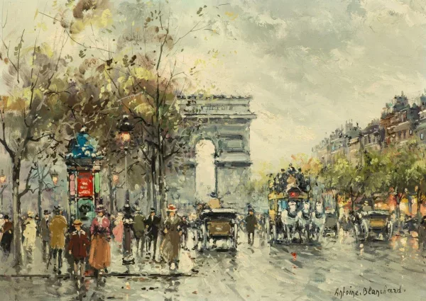 Antoine Blanchard — Le marché aux fleurs