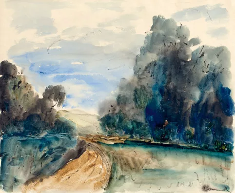 Maurice de Vlaminck — Paysage avec chemin