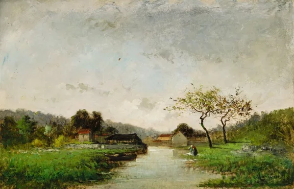 Frédéric Marius Maniquet — Les lavandières