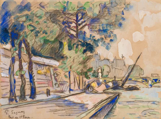 Paul Signac — Paris, Le Pont des Saints-Pères