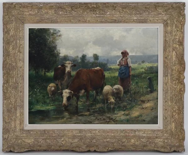 Julien Dupré — La Bergère avec son troupeau