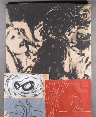 Julião Sarmento — Telhados de Vidro, 1984