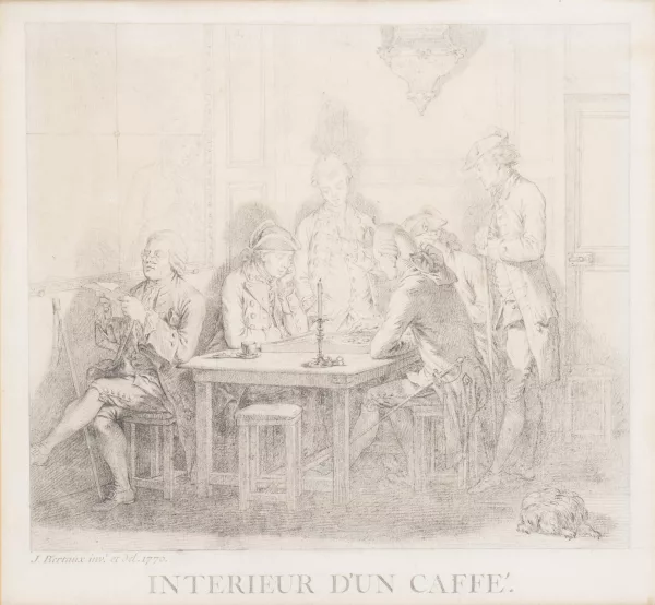 Jean Duplessis-Bertaux — Intérieur d'un ca[f]fé