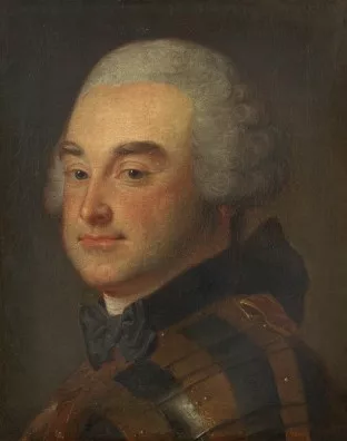 Jean-Baptiste Perronneau — Portrait en buste du maréchal Charles de Rohan Soubise