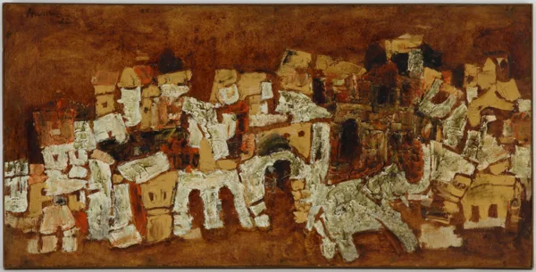Maqbul Fida Husain — Maqbool Fida Husain (1915-2011), \\Eléphant dans la
