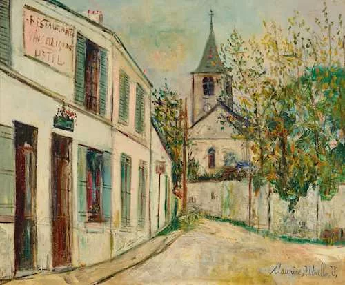 Maurice Utrillo — Kirche von Vaux-de-Cernay, um 1930