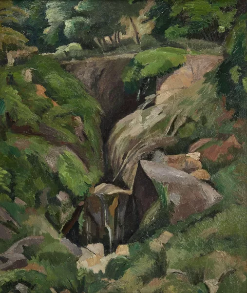 Jean Marchand — Cascade en sous-bois