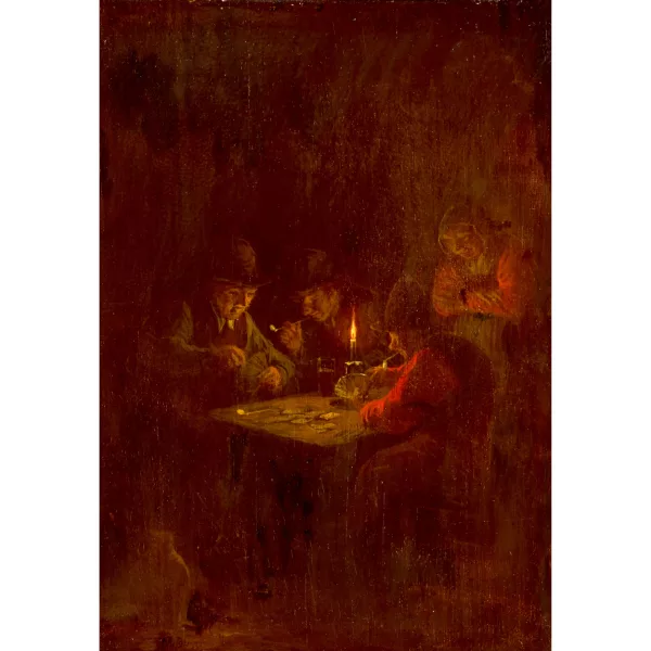 Hermanus Franciscus Busch — Giocatori di carte al tavolo della locanda.