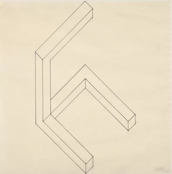 Sol LeWitt — Semi Cube Series, 1974