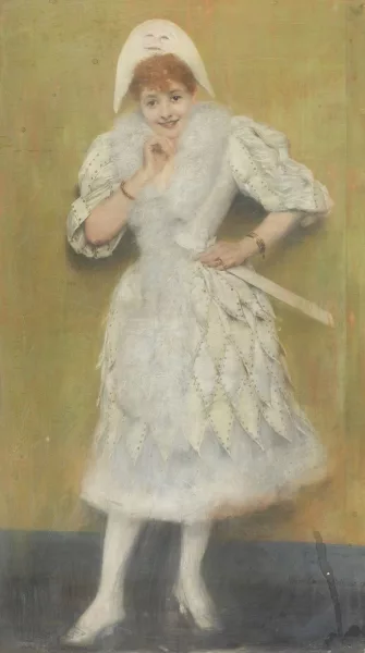 Pierre Carrier-Belleuse — Femme en arlequin