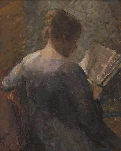 Julius Paulsen — Femme à la lecture