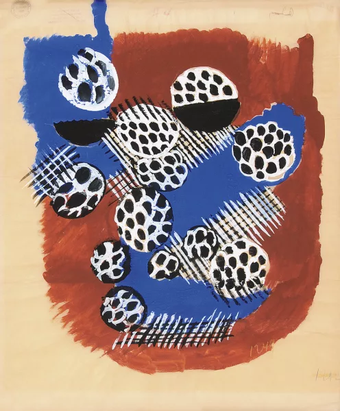 Sonia Delaunay-Terk — Abstrakte Komposition. Stoffentwurf, 1924