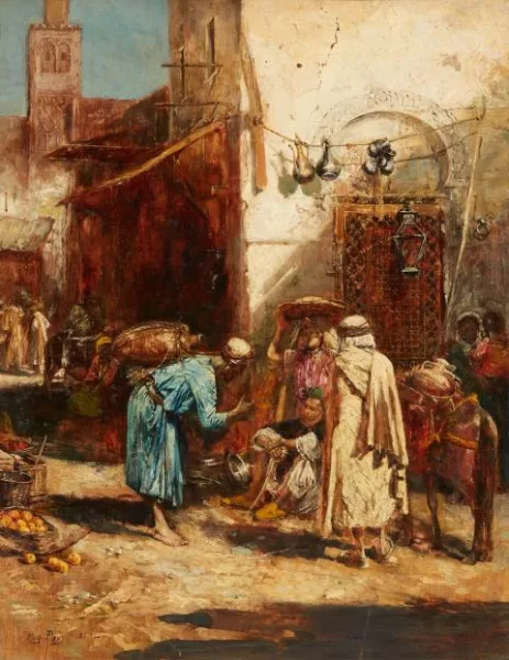 Eugène Pavy — Orientalische Marktszene