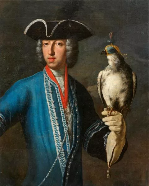 Franz Joseph Winder — Kurfürst Clemens August von Köln als Falkner