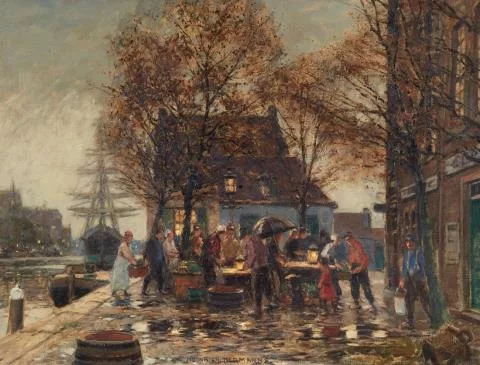 Heinrich Hermanns — Am Marktstand