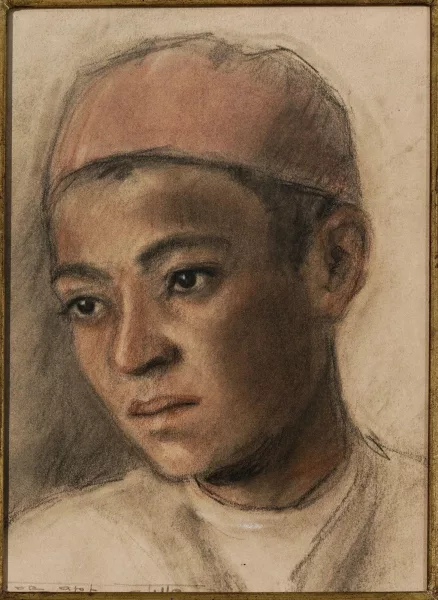 Alexander Jewgenjewitsch Jakowlew — Suiveur de Alexandre Iacovleff — Portrait de jeune homme