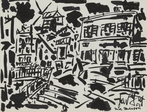 Eugène Paul — Ma maison (Vue de Montmartre)