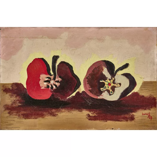 Jean Lurçat — Deux pommes coupées