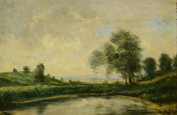 Fritz Halberg-Krauss — Paysage à l'étang
