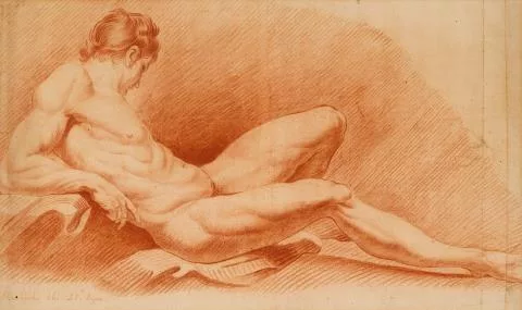 Edme Bouchardon — Liegender männlicher Akt