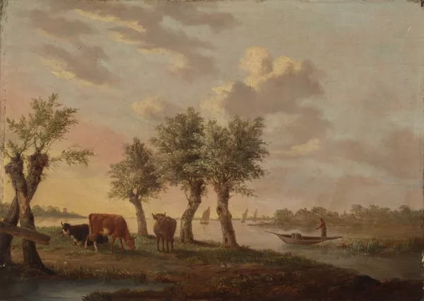 Jan van Os — Umkreis Landschaft mit Kühen