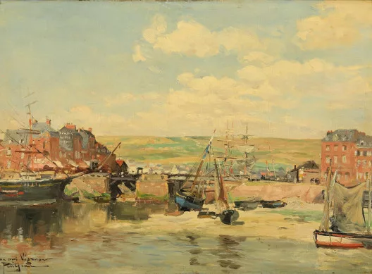 Edmond Marie Petitjean — Hafenansicht