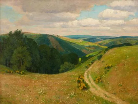 Fritz von Wille — Landschaft bei Schleiden in der Eifel